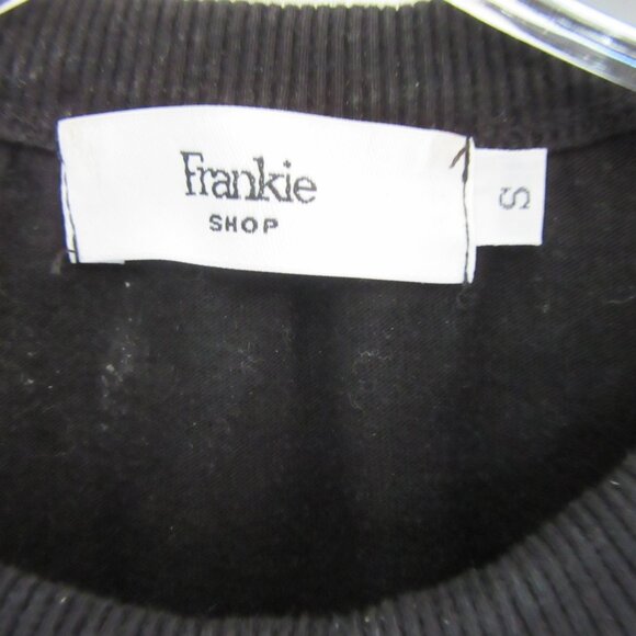 FRANKIE Shop Black Sleeveless Small Pullover Cotton Top - Picture 2 of 4